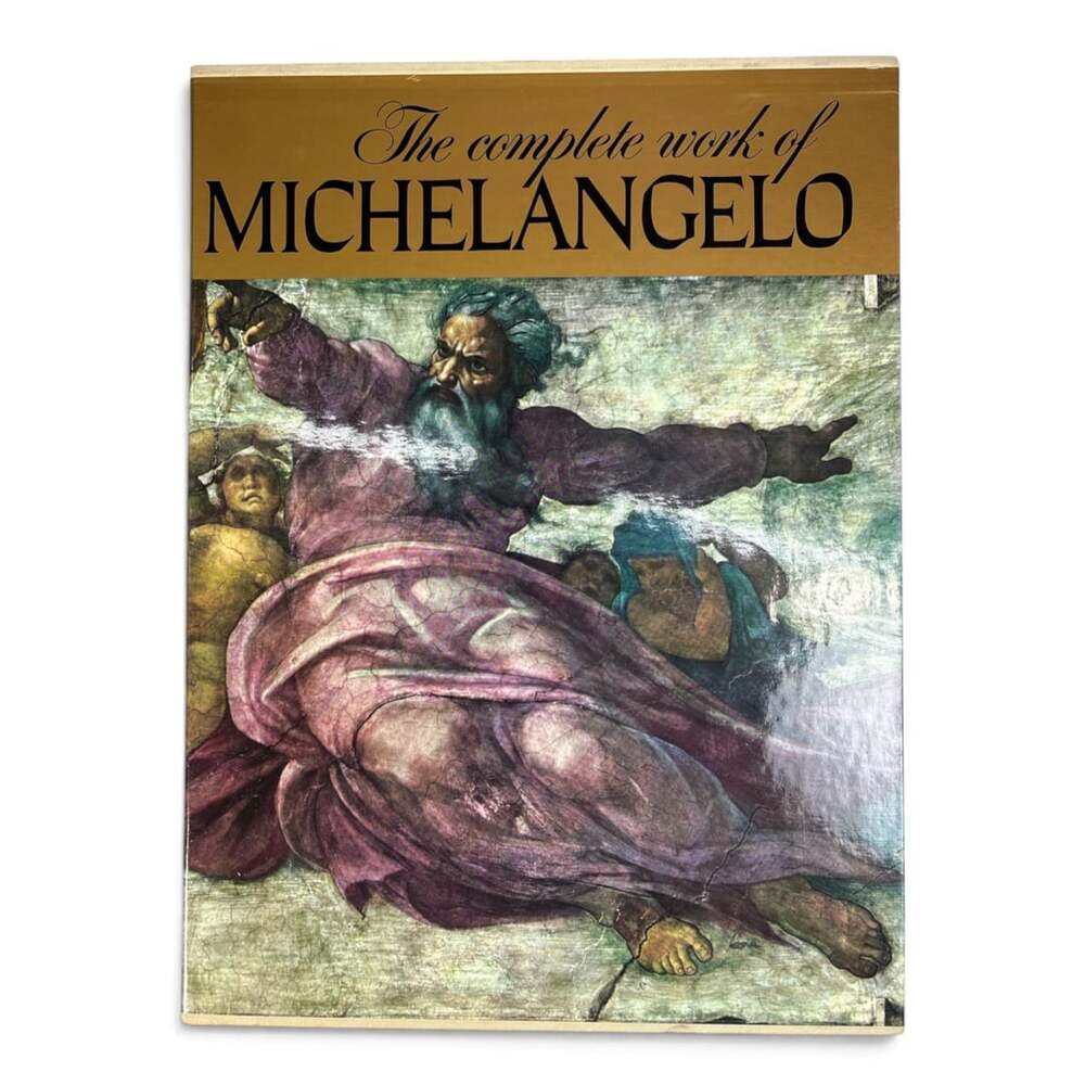 Reynal And Company The Complete Work of Michelangelo Art Book Hardcover Table